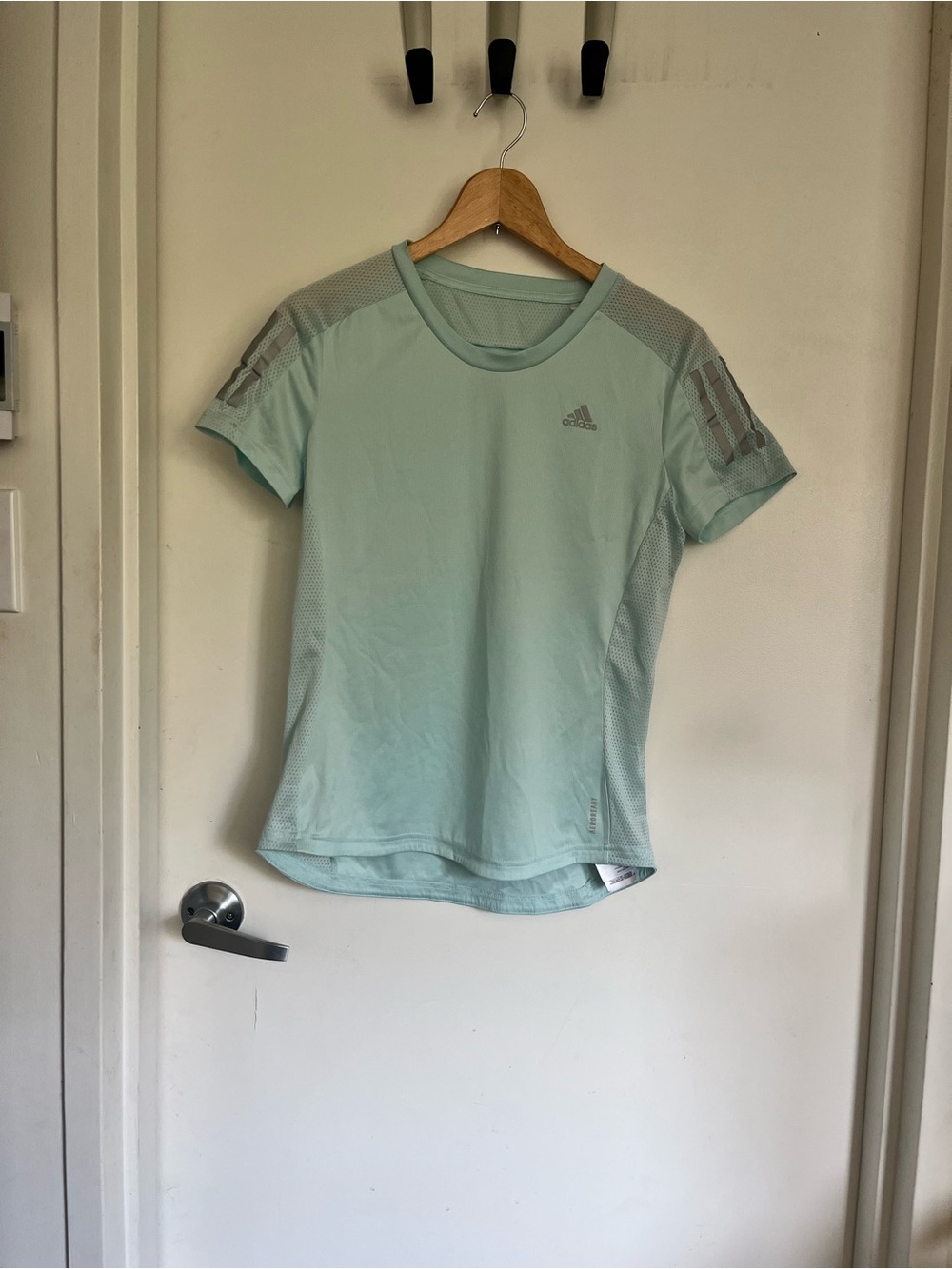 adidas Women’s Mint Green Short Sleeve Performance Tee